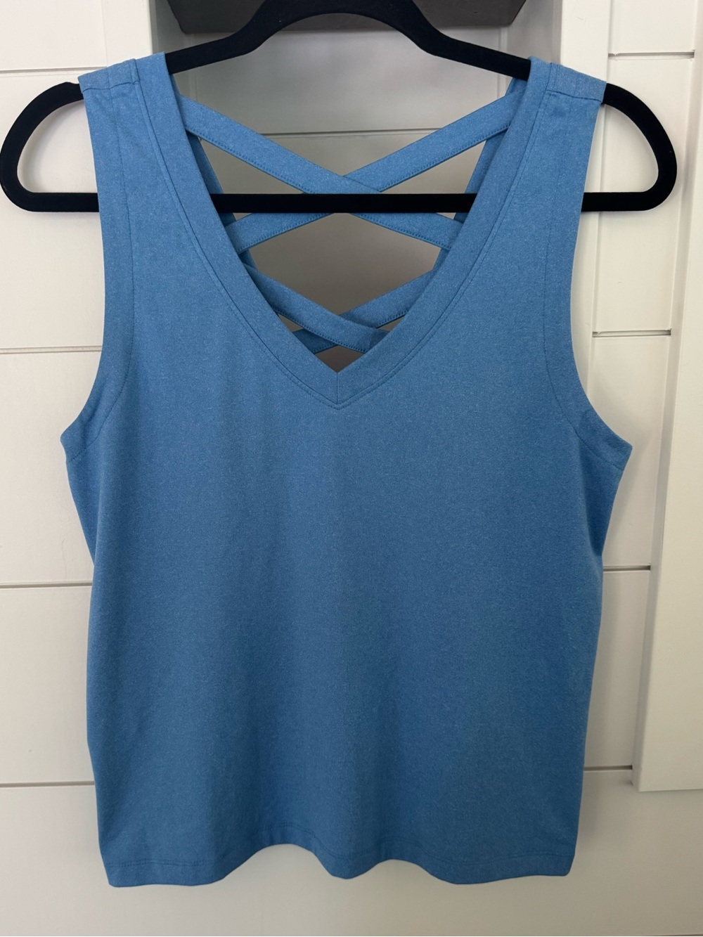 Threads 4 Thought Kristie Criss Cross Heather Luxe Jersey Tank Medium - Picture 6 of 7